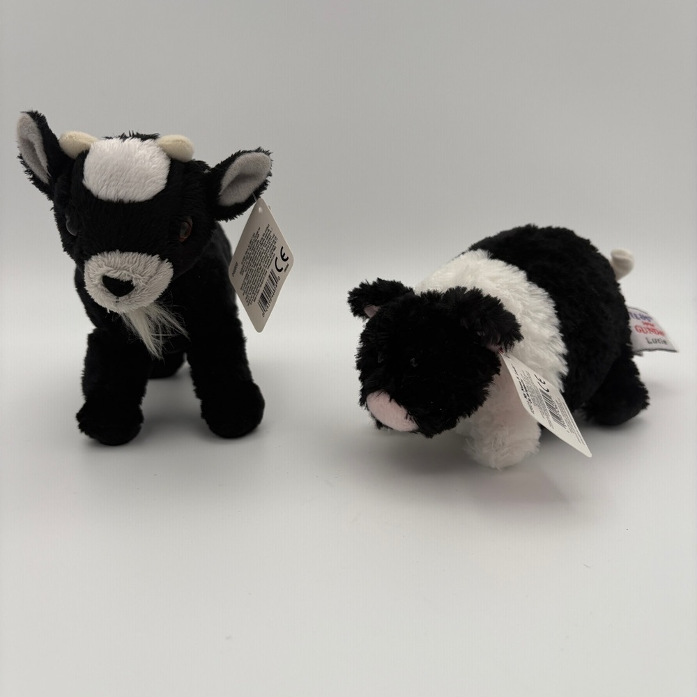 Two TELUS Critters by GUND Billy Goat/Pot Belly Pig WITH ALL TAGS
